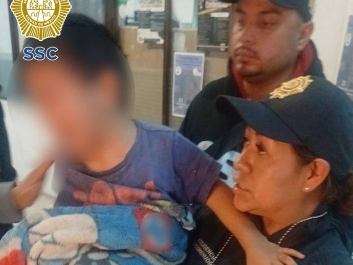 Ponen a salvo a menor de 3 años abandonado en casa de Iztapalapa