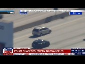 LIVE NOW: Police chase of stolen minivan in Los Angeles