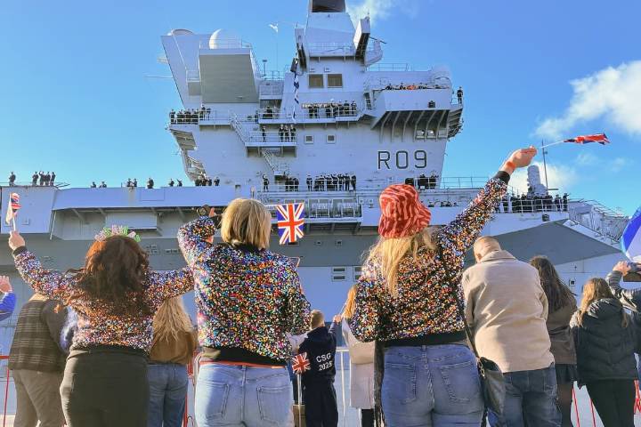 Service families reunited for festive season as ships return to home bases