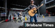 Oasis busker Melbourne: Meet Max Robinson, aka The Bass Invader, the street performing winning over thousands of Oasis fans