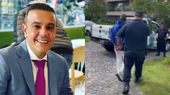 La detención del exabogado de Wanda Nara: filtran su primera foto con esposas en la comisaría