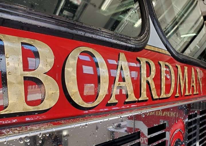 Family of four escapes house fire in Boardman