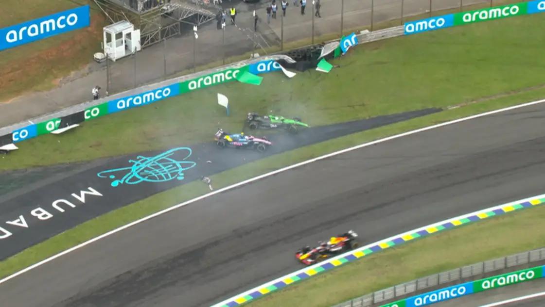 Así fue el choque de Franco Colapinto en la carrera sprint