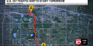 Traffic shifts begin as MDOT wraps up US