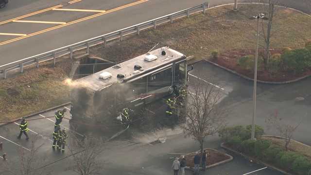 Fire in North Shore RV sends smoke billowing into the sky