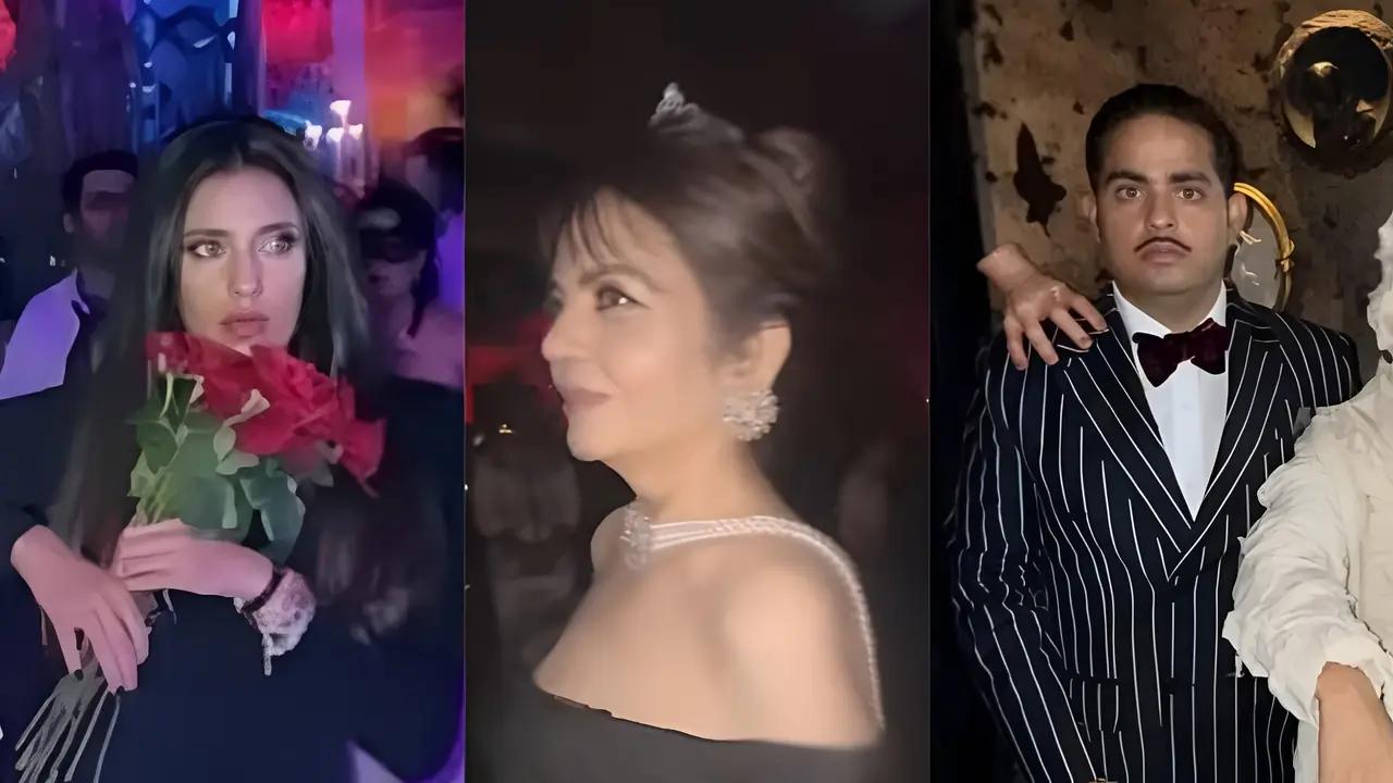 Akash, Shloka and Nita Ambani STEAL the show at Halloween bash, outshine Deepika, Alia and more