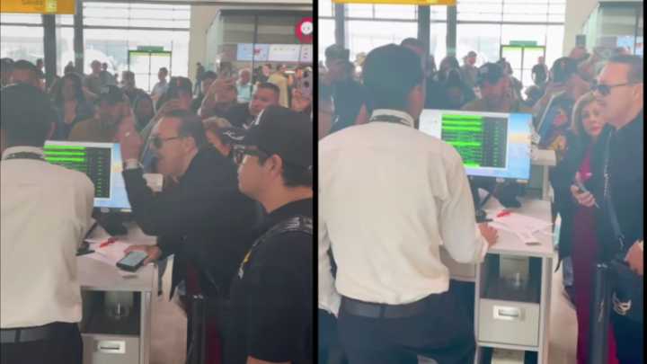 ‘Estalla’ Julio Preciado contra personal de una aerolínea