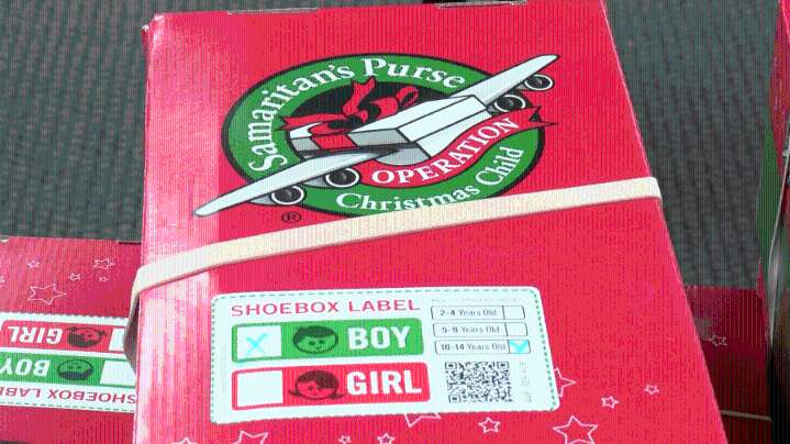 Operation Christmas Child collecting 'shoebox gifts' through Nov. 24