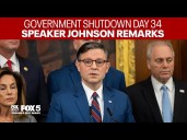 Government Shutdown Day 34 | Mike Johnson Remarks