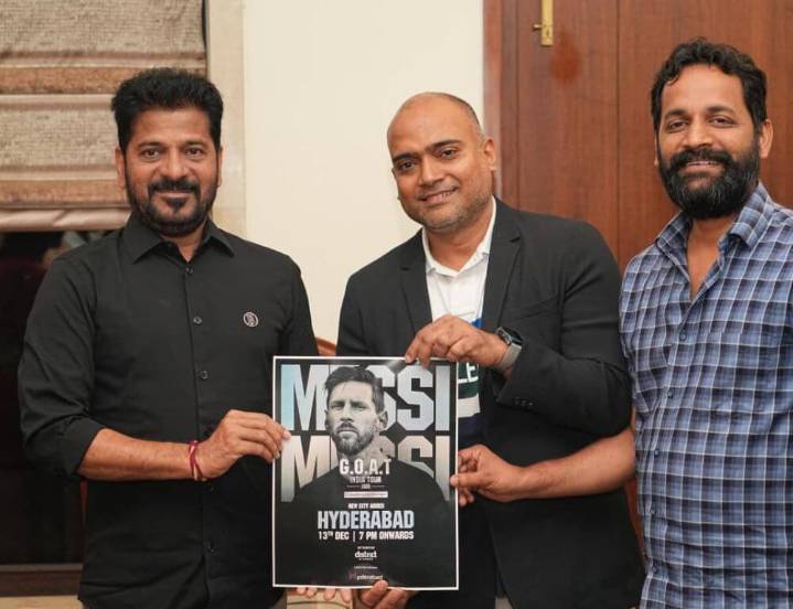 Telangana CM Revanth Reddy confirms Lionel Messi's visit to Hyderabad in December, releases official poster