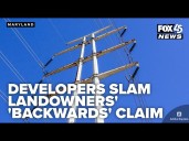 Developers of proposed transmission line call landowners' argument 'backwards'
