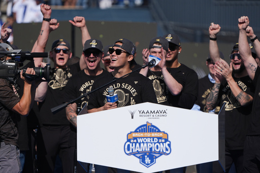 Dodgers celebran históricos títulos consecutivos de la Serie Mundial