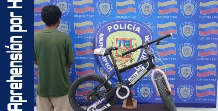 Quedó preso tras hurtar una bicicleta en Tocuyito