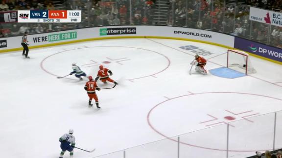 Sasson, O'Connor score late to back Tolopilo in Canucks' 5