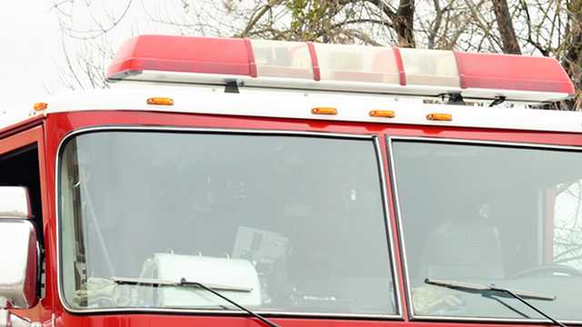 Fire truck involved in crash; one person seriously injured