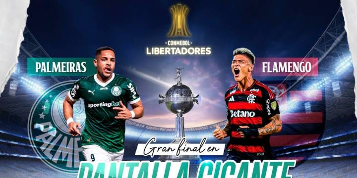 Flamengo vs Palmeiras: distritos donde instalarán pantalla gigante para ver la final de la Copa Libertadores en Lima