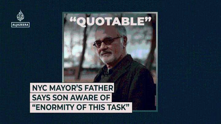 NYC mayor’s father says son aware of “enormity of this task”