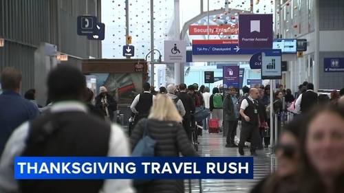 Chicago travel: Travelers pack O'Hare, Midway airports ahead of Thanksgiving 2025
