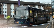 Man rushed to hospital after being hit by bus in Glasgow as busy road taped off