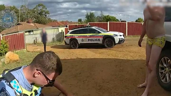 WA dad wearing nothing but undies pounces on accused carjacker