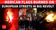 U.S. & Israeli Flags Set On Fire In Madrid As Spanish Capital Erupts On Dictator's Anniversary