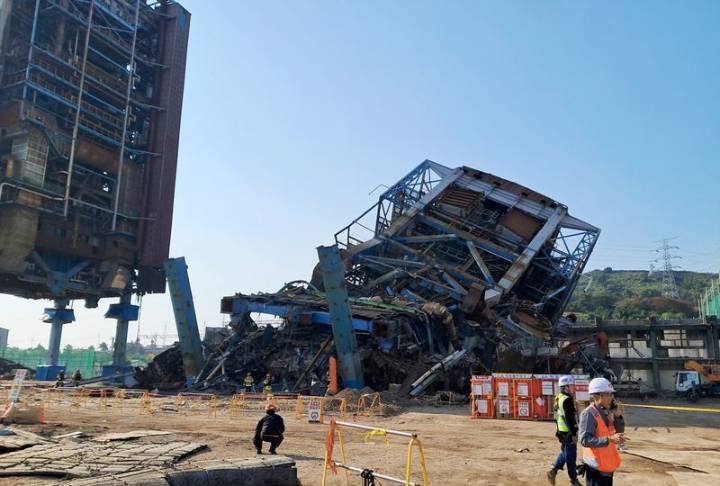 South Korea rescue officials pull body from rubble after power plant collapse, media report says