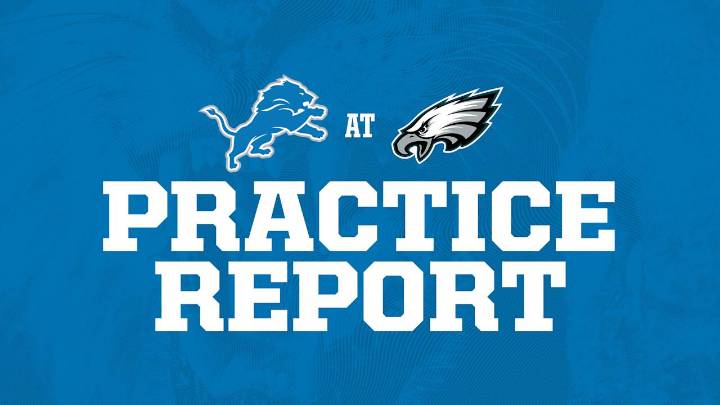 Lions at Eagles practice report: Nov. 12