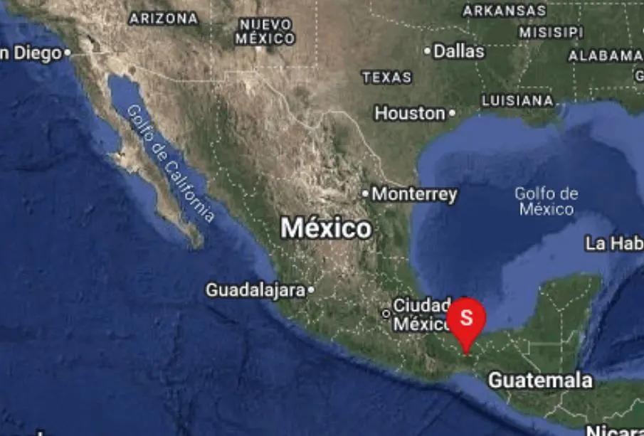 Se registra sismo de magnitud 5.3 al noreste de Matías Romero, Oaxaca