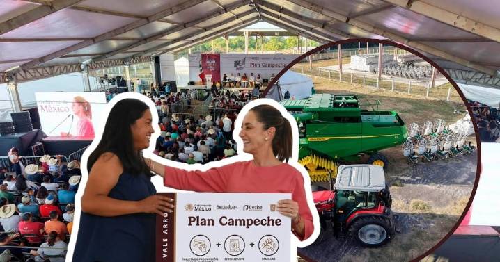 Presidenta Sheinbaum lanza Plan Campeche con inversión histórica para apoyar a pequeños productores y reactivar la economía rural del estado
