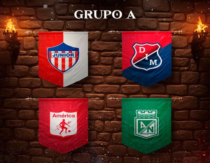 Junior, en el Grupo A de los Cuadrangulares vs. Medellín, Nacional y América