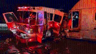 4 Houston firefighters hospitalized after big rig slams into their engine