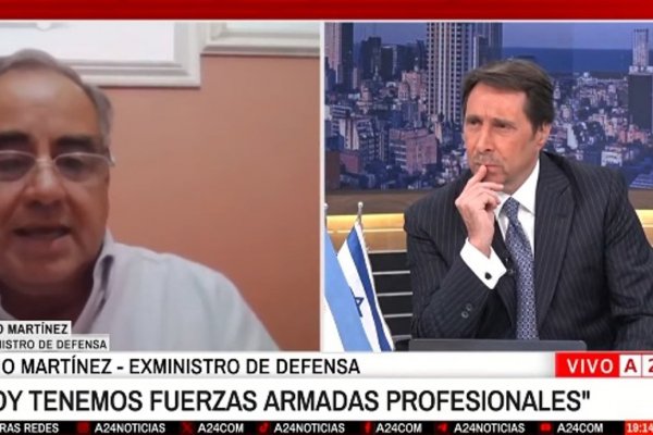 Julio Martínez, ministro de Defensa de Macri, aseguró que "Presti debe pedir el retiro del Ejército para asumir"