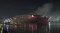 Shelter-in-place order lifted after cargo ship fire in San Pedro