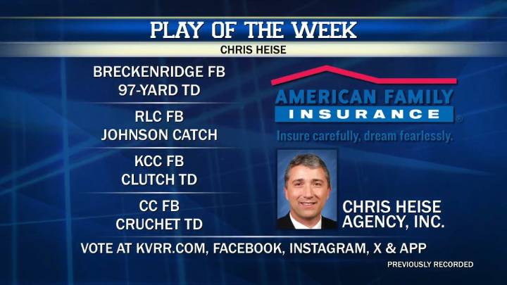 Time to vote for the Chris Heise Play of the Week!