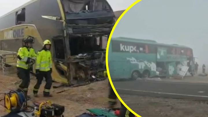 Fatal colisión entre dos buses en Antofagasta: Senapred confirma cuatro fallecidos y más de 50 heridos