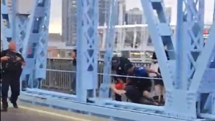 Covington officer suspended without pay for punching protestor