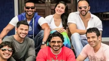 Ajay Devgn celebrates 15 years of Golmaal 3, shares old pic with Kareena and Rohit