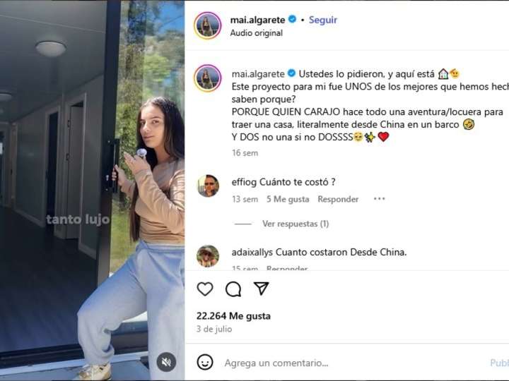 Compró dos casas prefabricadas chinas y revela todos los secretos