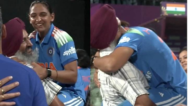 Heartwarming! Harmanpreet Kaur Leaps Into Father's Arm After Helping India Win Women's ODI World Cup; Video