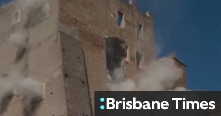 Worker trapped in rubble of collapsed tower in Rome