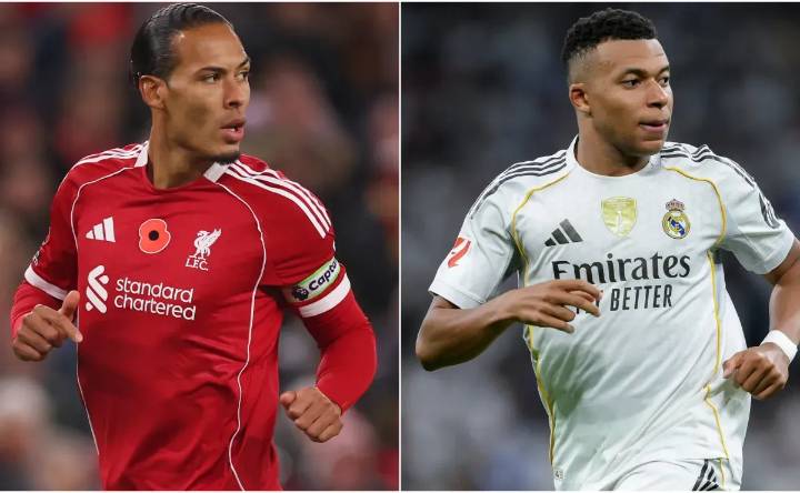 Liverpool vs Real Madrid: Lineups for Matchday 4 of 2025-26 UEFA Champions League today
