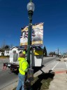Orleans Honors Veterans: Hometown Heroes Banners line Maple Street