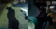 Policía Morelia detiene a dos por portación de arma; estaba escondida en la puerta