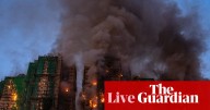 Hong Kong fire live updates: three reportedly arrested with dozens dead and hundreds missing in apartment complex blaze