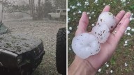 Nine injured by hail as dangerous storms lash Brisbane region and swathes of south