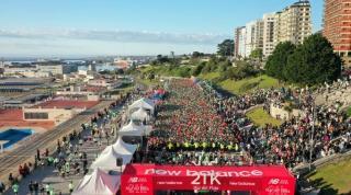 Florencia Borelli y Laureano Rosa, los dueños del Medio Maratón