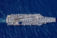 El portaaviones USS Gerald R. Ford cruzó el Paso de Anegada e ingresó al mar Caribe