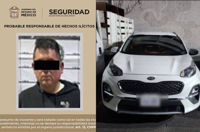 Capturan en Naucalpan a implicado en robo violento de vehículos