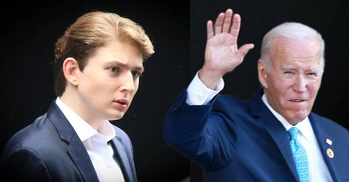 Barron Trump's Viral 'Secret' Message to Joe Biden Finally Revealed