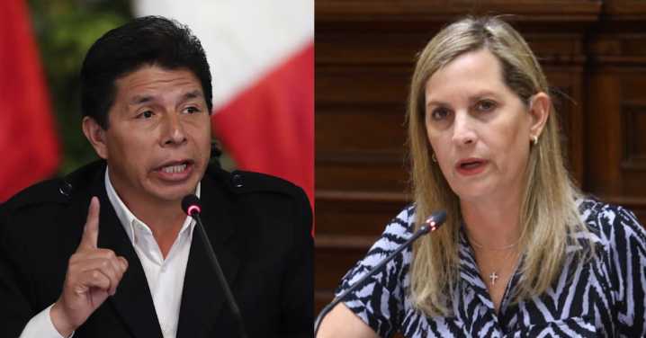 Pedro Castillo acusa a Maricarmen Alva de pedirle dos ministerios para quedarse en la presidencia hasta 2026